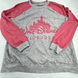 Walt Disney Pictures Gray/Pink Sweatshirt Size Large